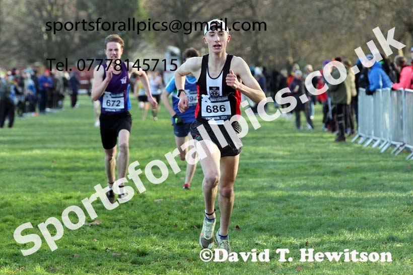 Mens under-17s, European Cross Country Championships Trials, Sefton Park, Liverpool. Photo: David T. Hewitson/Sports for All Pics